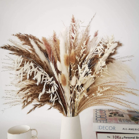 Ramo de Flores Secas Estilo Boho – Decoración Natural para el Hogar