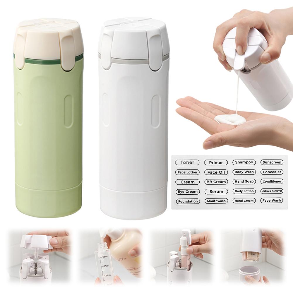 Set de Botellas Dispensadoras de Viaje 4 en 1