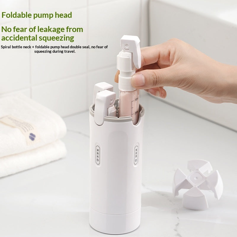 Set de Botellas Dispensadoras de Viaje 4 en 1