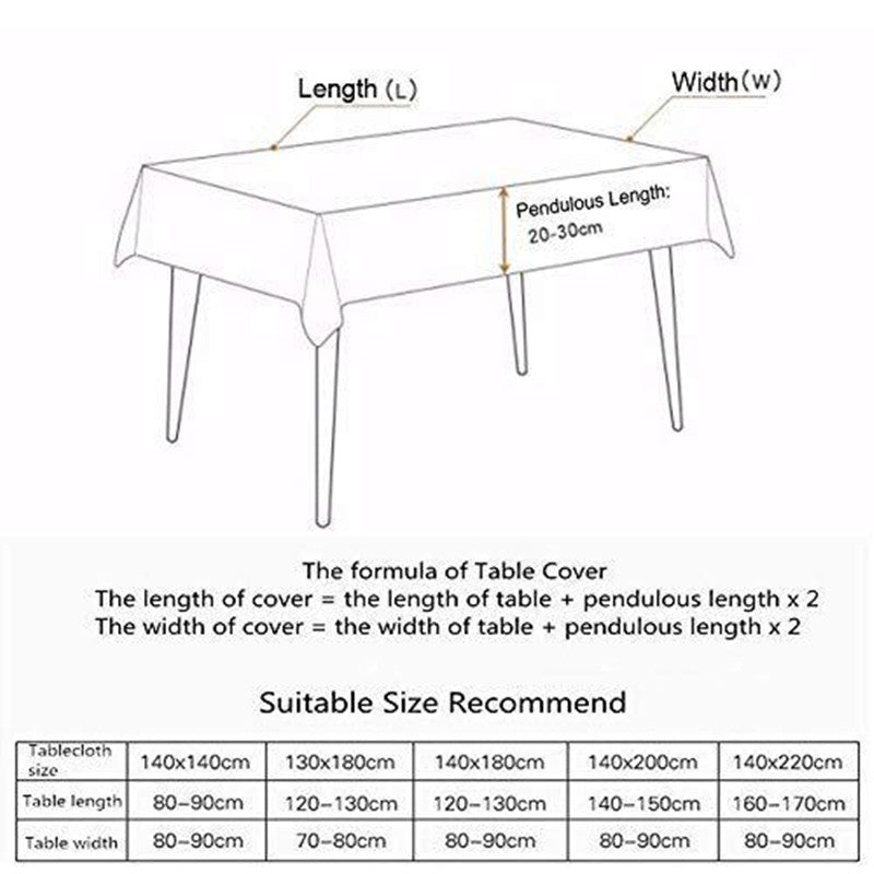 Nordic Geometric Tablecloth – Waterproof Jacquard with Tassels