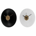 Wall Clock DKD Home Decor White Black White/Black Iron Plastic Modern 30 x 4 x 30 cm (2 Units)