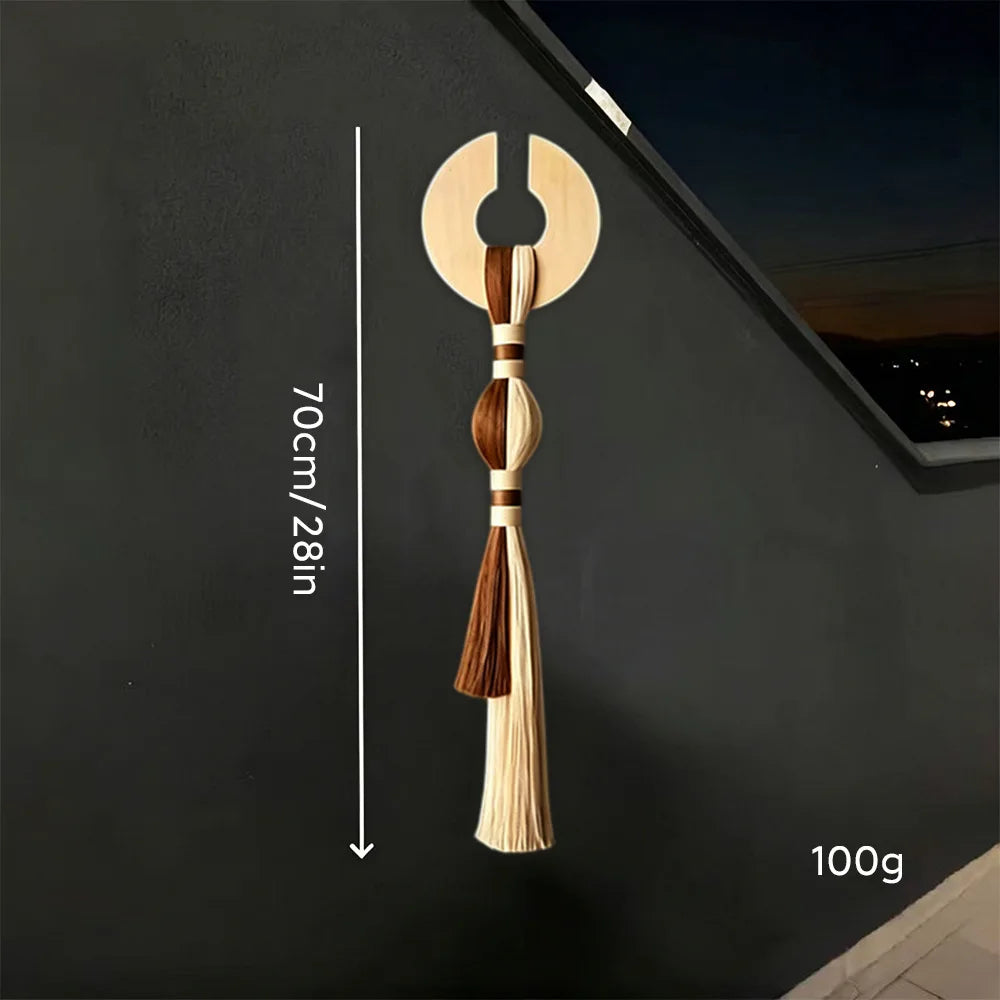Decoración de Pared Estilo Escandinavo Bohemio, Obra de Arte en Fibra de Gran Tamaño, para Salón, Dormitorio, Entrada, Regalo de Inauguración