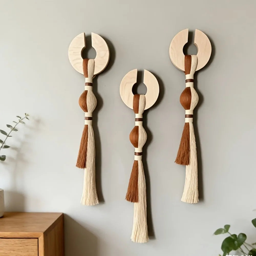 Decoración de Pared Estilo Escandinavo Bohemio, Obra de Arte en Fibra de Gran Tamaño, para Salón, Dormitorio, Entrada, Regalo de Inauguración